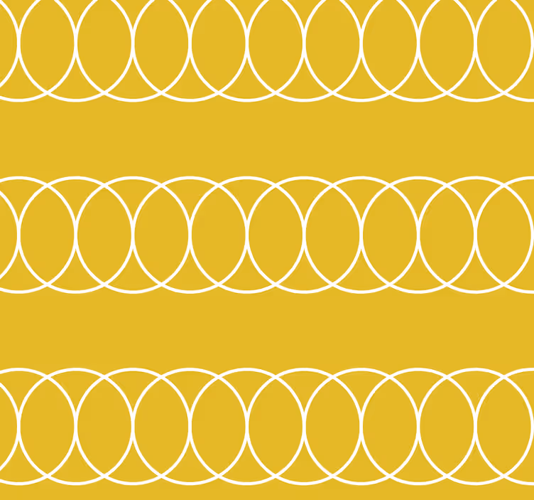 Yellow circles pattern roller blind for kitchen window - TenStickers