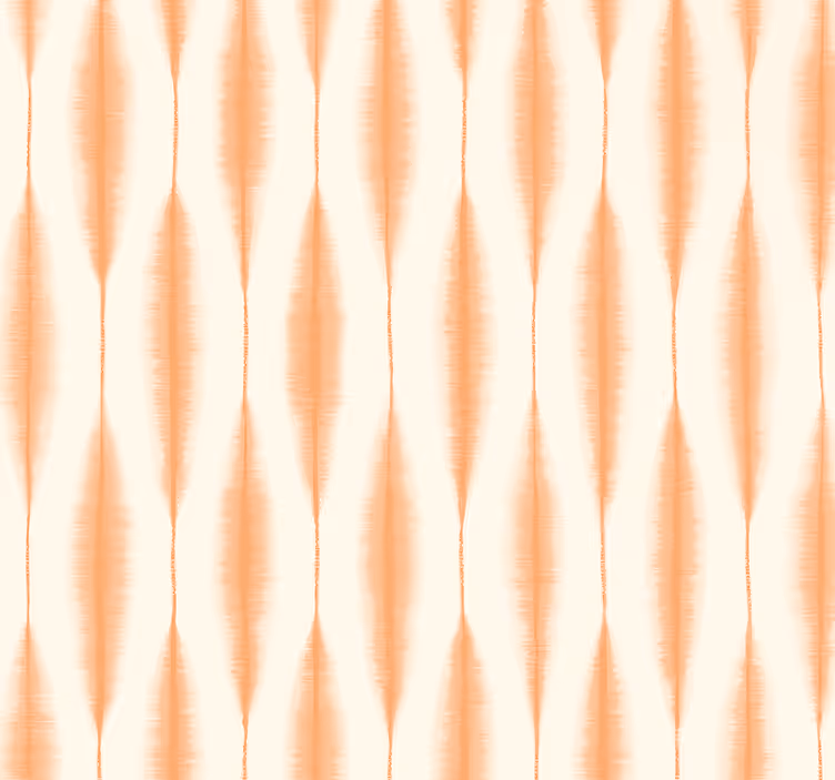 "Ikat Kasuri" orange roller blind for living room - TenStickers