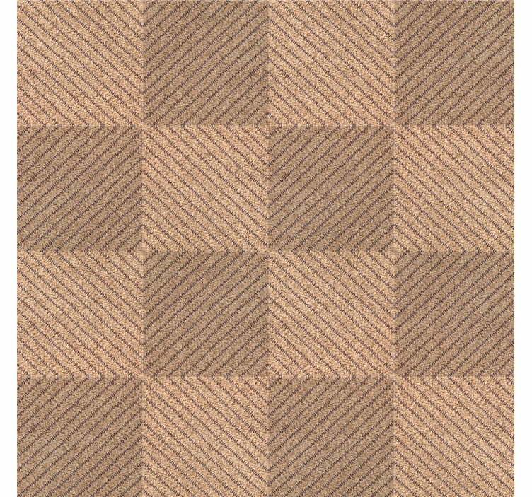Jute squares motif roller blind for living room - TenStickers