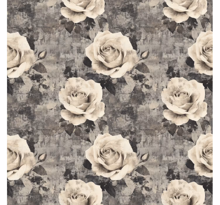 Marmur flowers  roller blind for kitchen window - TenStickers