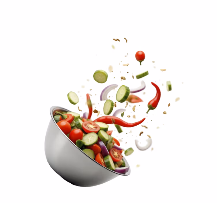 Fresh salad  roller blind for kitchen window - TenStickers