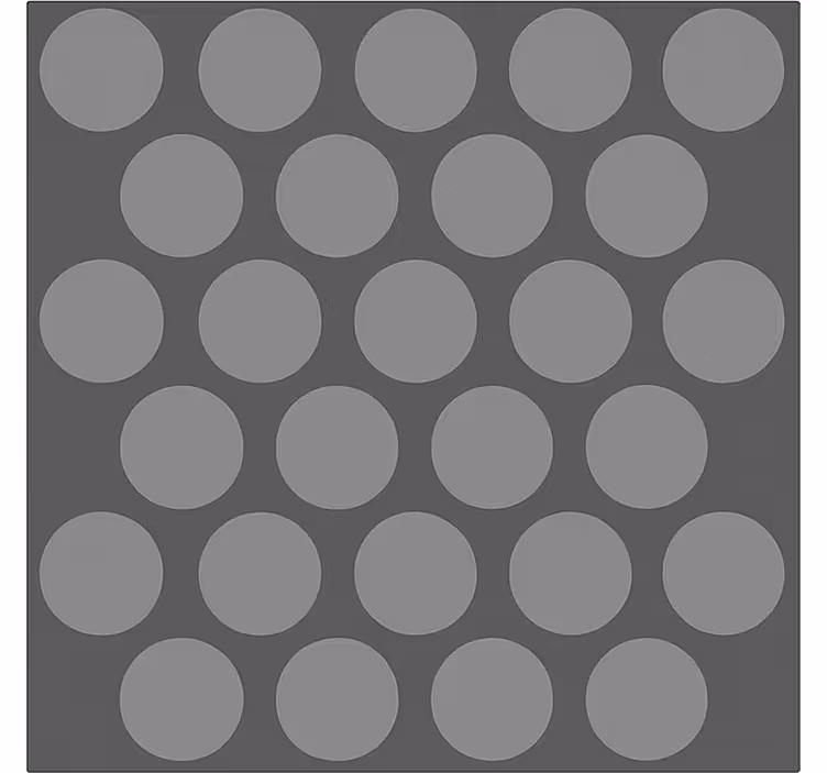 Textured grey circles  bathroom window blind - TenStickers
