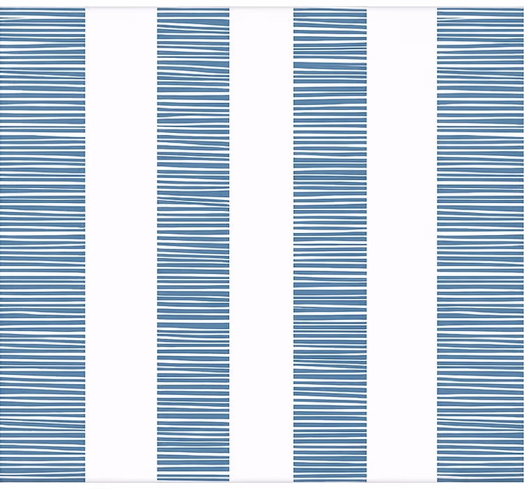 "Ceramica Righe Blu" bathroom window blind - TenStickers