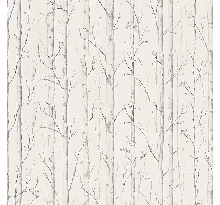 Swedish birch motif bathroom window blind - TenStickers