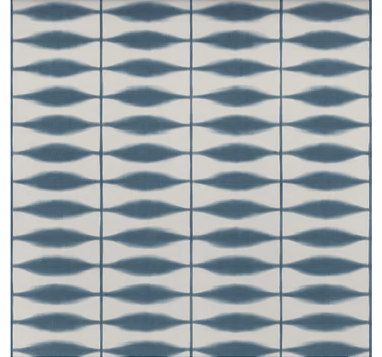 Shibori Denim bathroom window blind - TenStickers