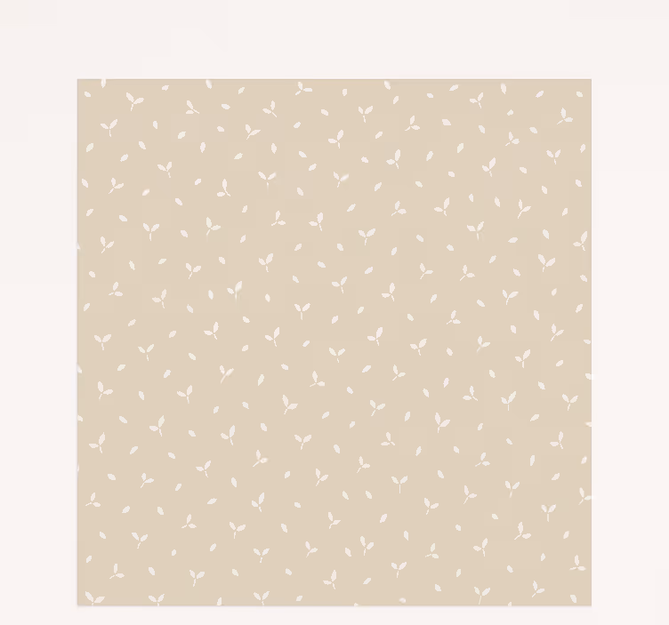 Beige leaves motif kids roller blind - TenStickers