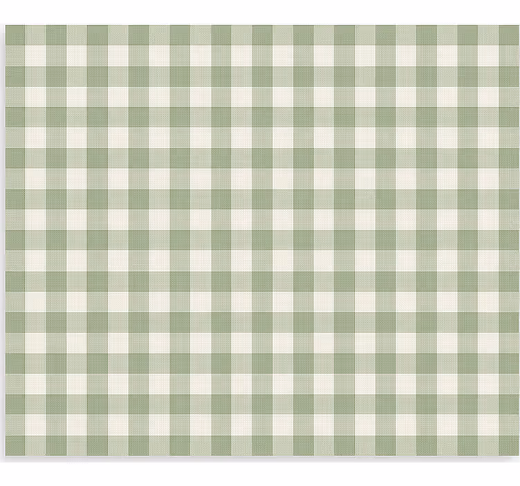 Green cloth pattern roller blind for kitchen window - TenStickers