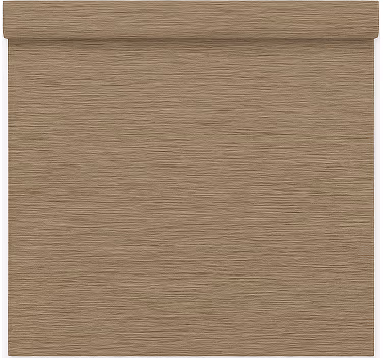 Minimalist brown fabric roller blind for living room - TenStickers