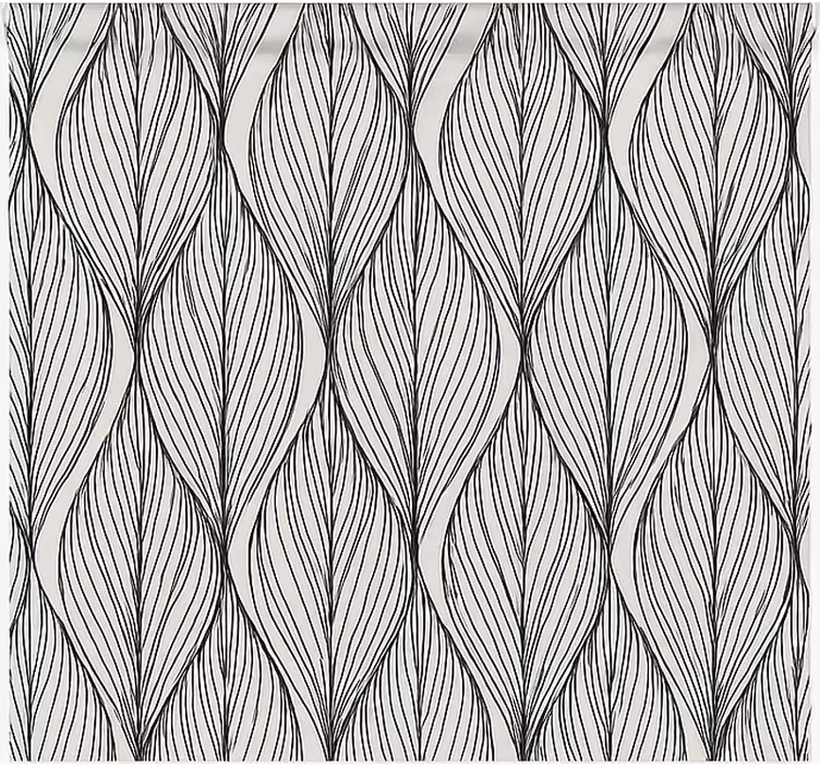 Geometric grey leaves roller blind for kitchen window - TenStickers