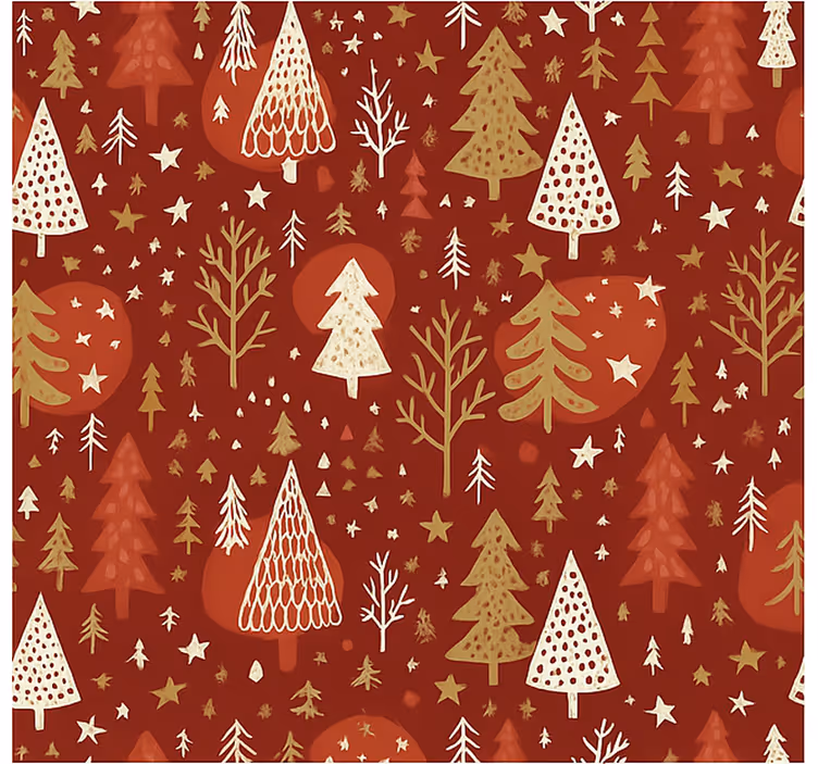Green Festive Icons roller blind for living room - TenStickers
