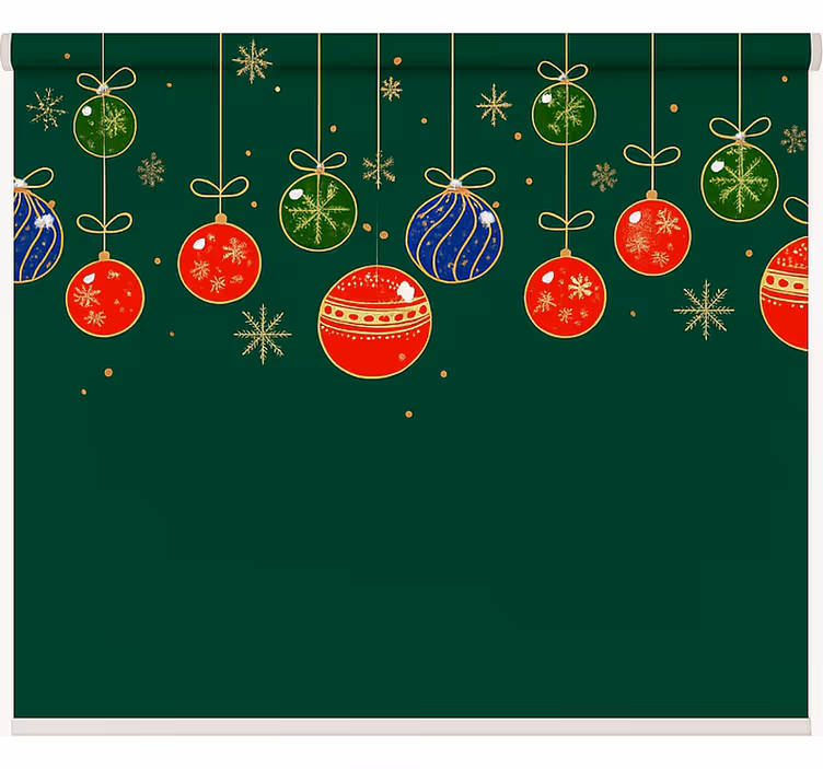 Minimalist Bauble Lights roller blind for living room - TenStickers