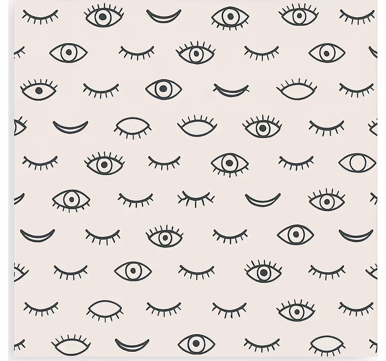 Eyelash eye pattern teenage roller blind - TenStickers