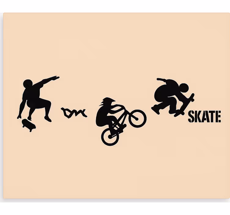 Skate BMX sport teenage roller blind - TenStickers