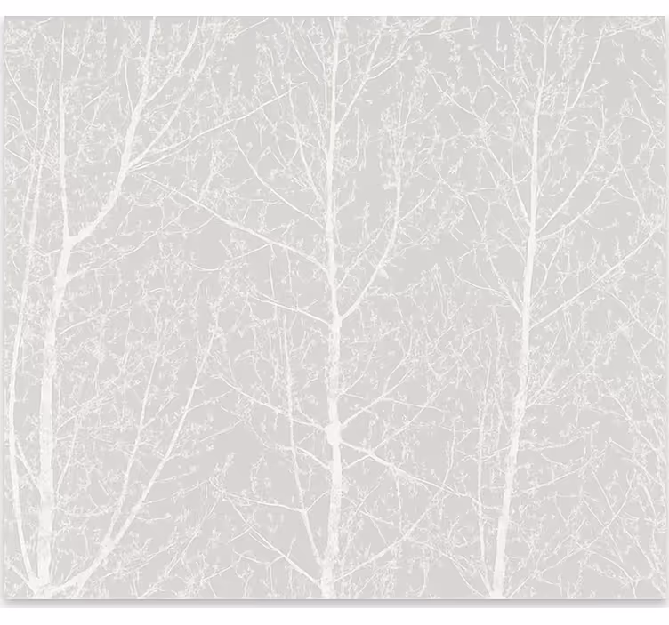 Grey winter trees dining room roller blind - TenStickers