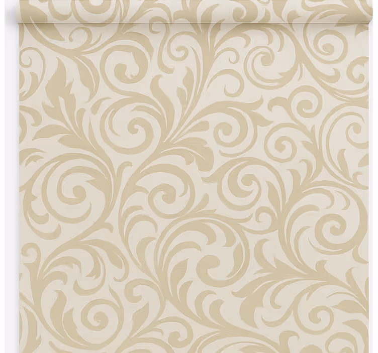 Classic baroque swirl dining room roller blind - TenStickers