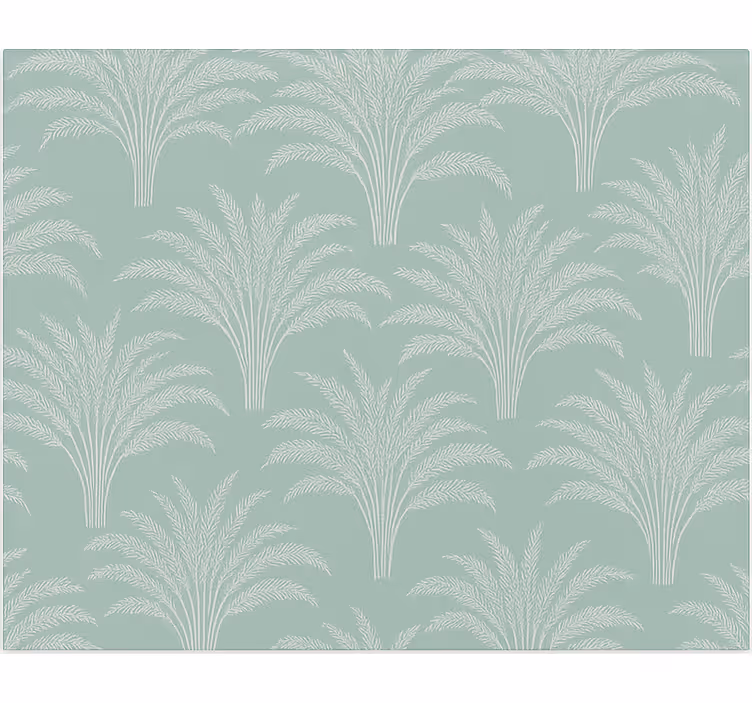 Green wheat leaves print dining room roller blinds - TenStickers