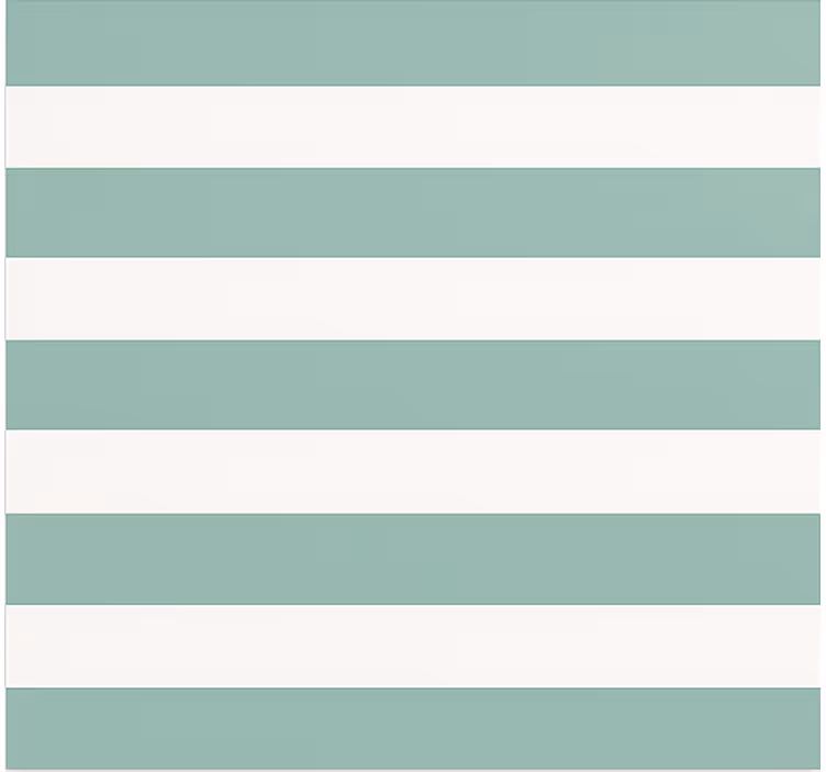 Teal green striped dining room roller blinds - TenStickers