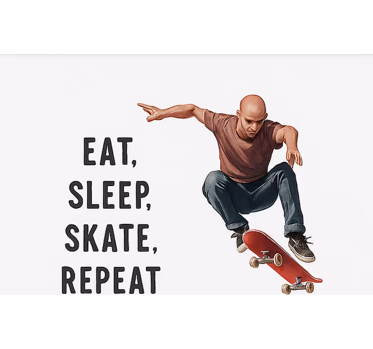 Skateboard Print teenage roller blind - TenStickers