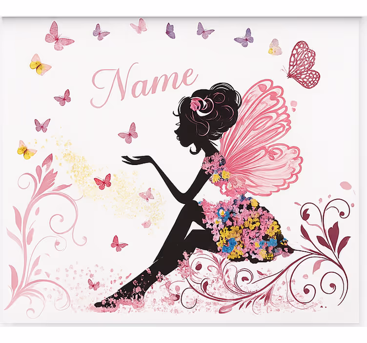 Fairy Custom Name teenage roller blind - TenStickers