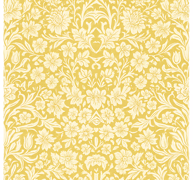 Dining room roller blinds yellow mandala flowers - TenStickers