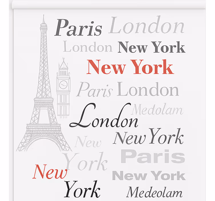 New york teenage roller blind - TenStickers