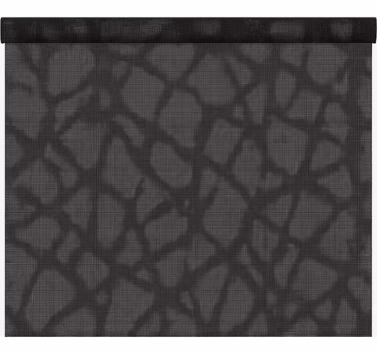 See through black grey office window roller blind - TenStickers