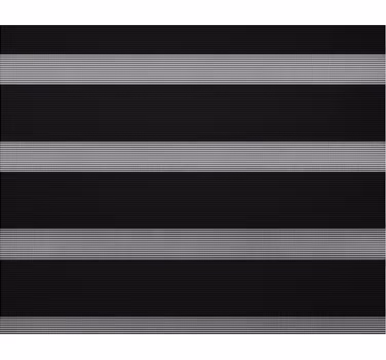 Black striped sheer office window roller blind - TenStickers