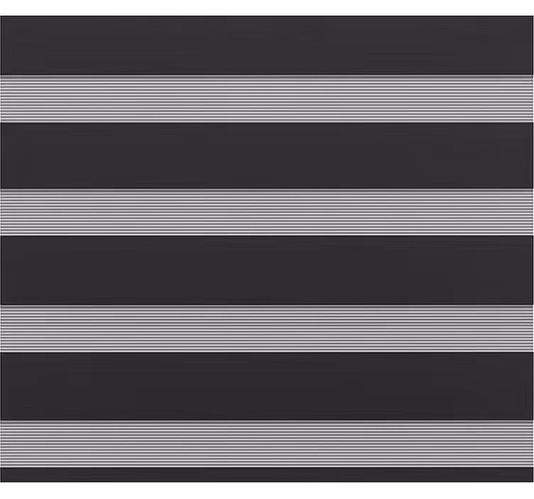 Office window roller blind trendy black sunshade - TenStickers