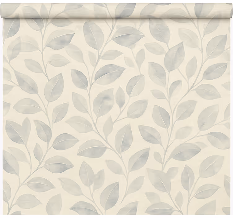 Office window roller blind light blue flower - TenStickers