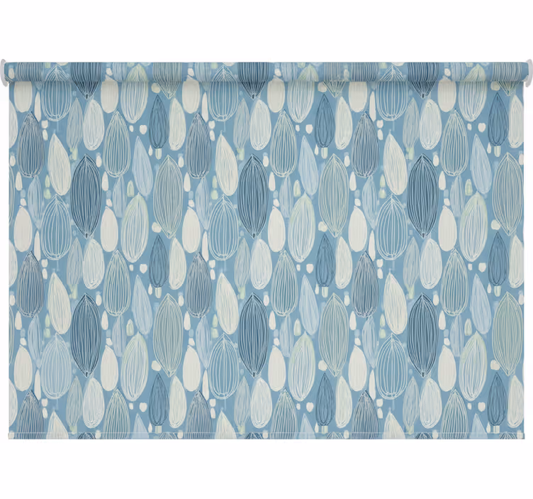 Nordic roller blind with cascading raindrops - TenStickers