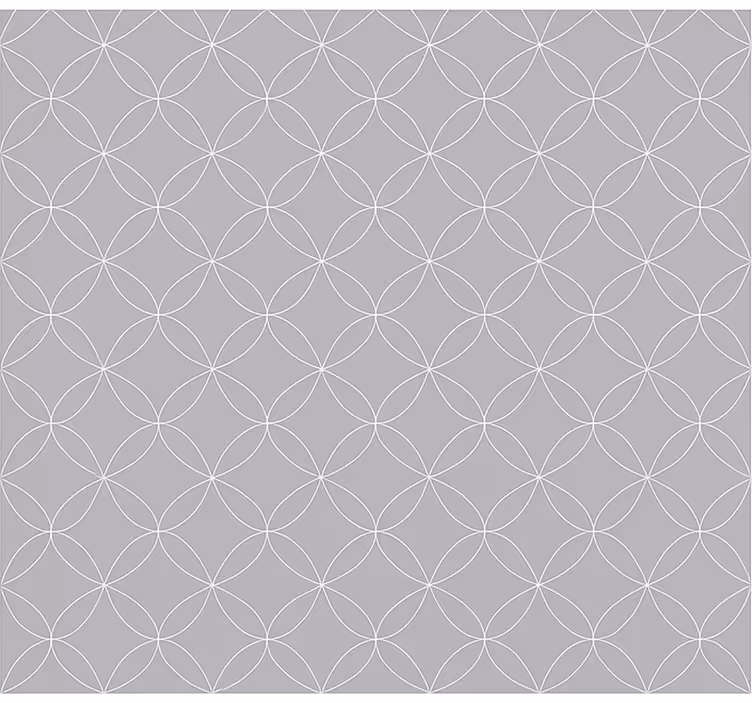 Nordic roller blind in grey geometric floral design - TenStickers