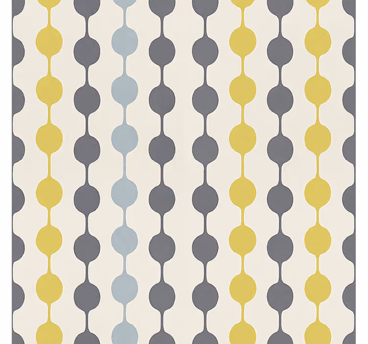 Nordic roller blind with colorful hanging circles - TenStickers
