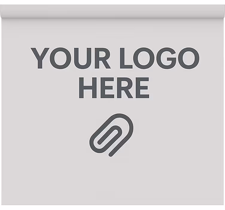 Office window roller blind with custom logo - TenStickers