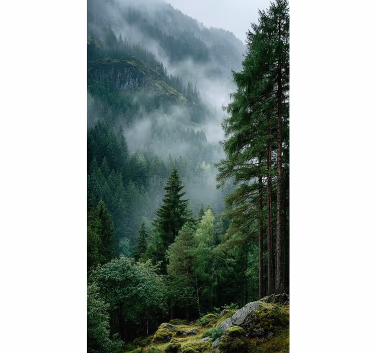 Tree roller blind the melancholic option - TenStickers