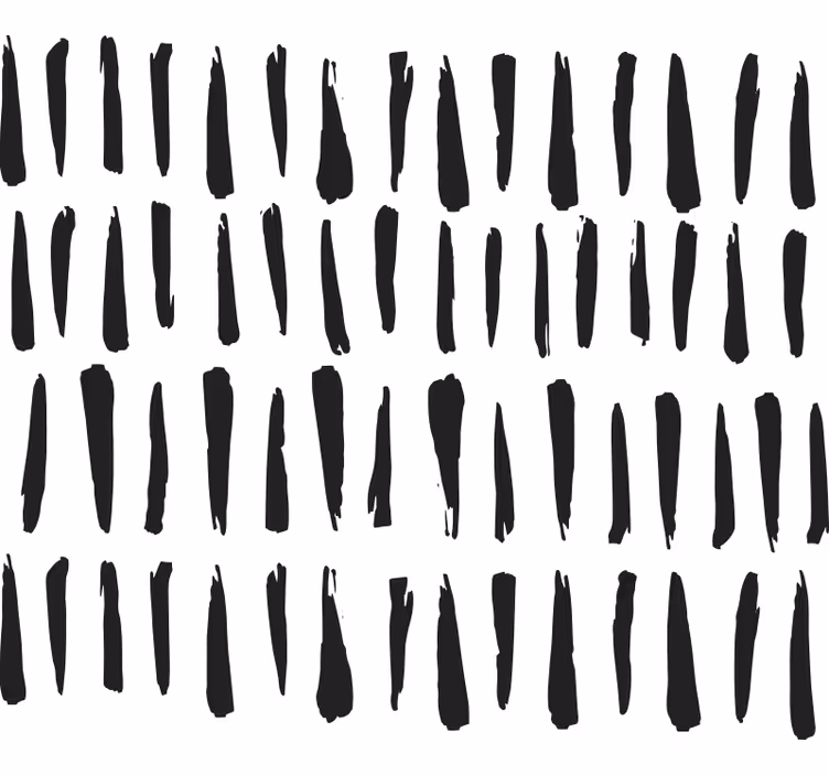 Bathroom window blind with elegant black stripes - TenStickers