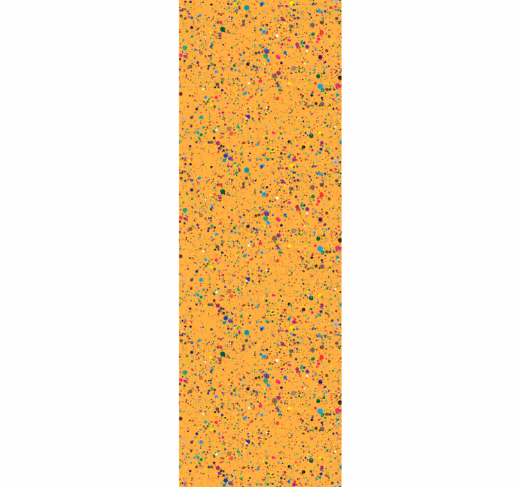 Home office roller blind with little color splashes - TenStickers