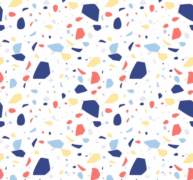 Home office roller blind in elegant terrazzo - TenStickers