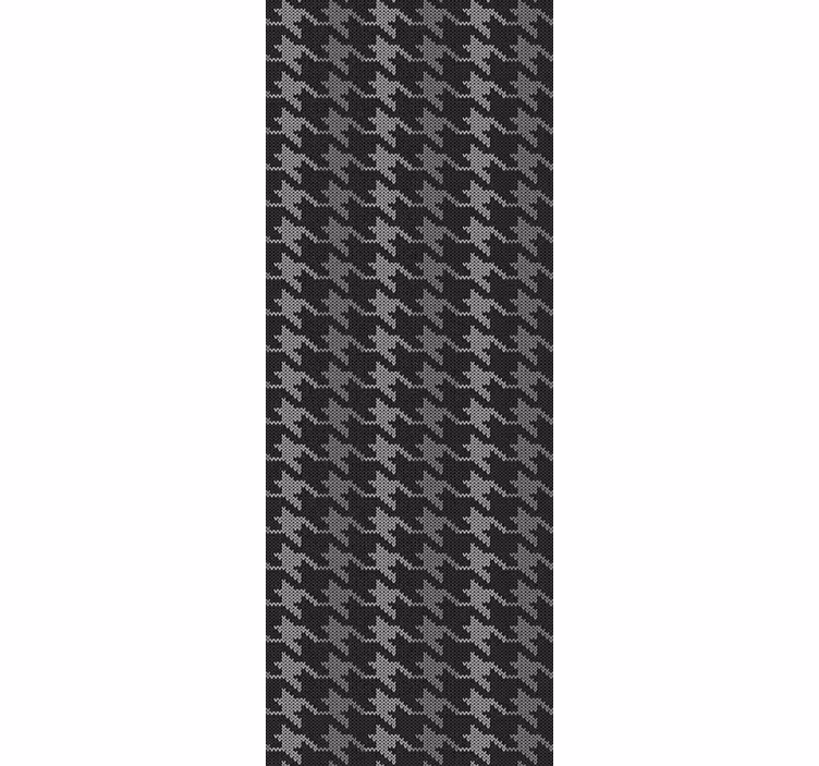 Home office roller blind in dog-tooth pattern - TenStickers