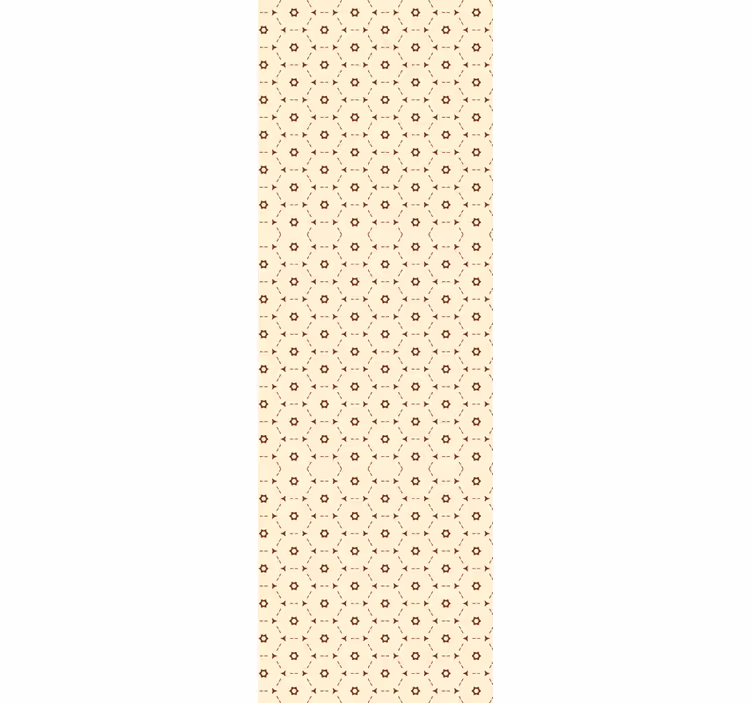 Home office roller blind abstract hexagon pattern - TenStickers