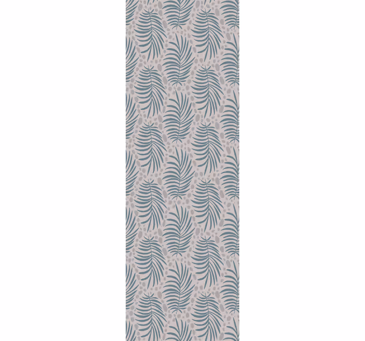 Tropical palm leaves dining room roller blinds - TenStickers