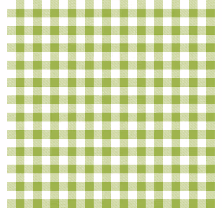 Dining room roller blinds gingham check design - TenStickers
