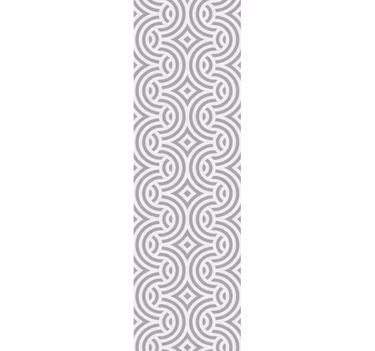 Dining room roller blinds with geometric spiral design - TenStickers