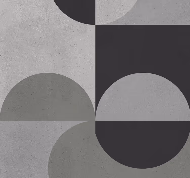 Roller blind for kitchen window in grey abstract pattern - TenStickers