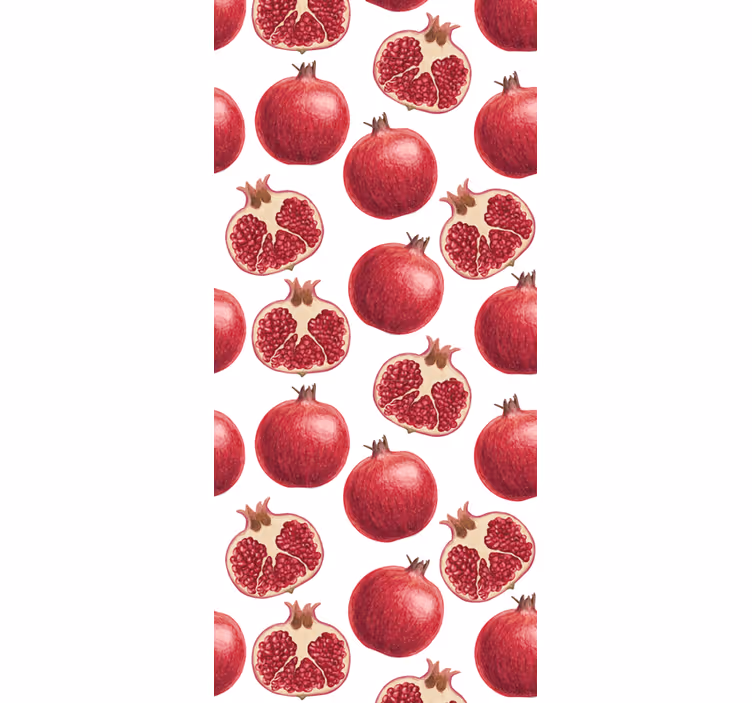 Pomegranate bounty roller blind for kitchen window - TenStickers