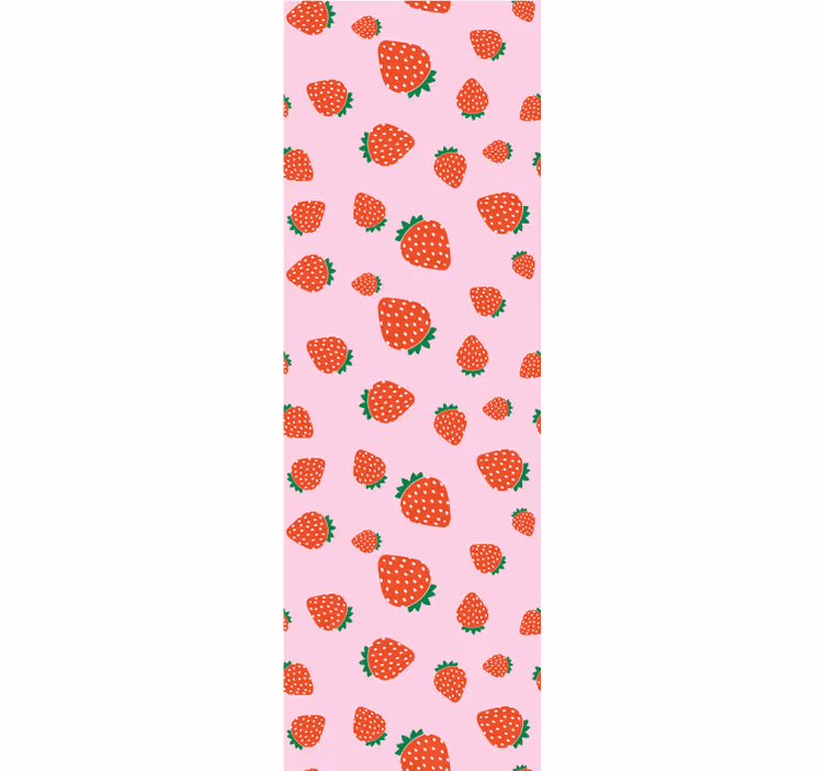 Sweet strawberry pattern roller blind for kitchen window - TenStickers
