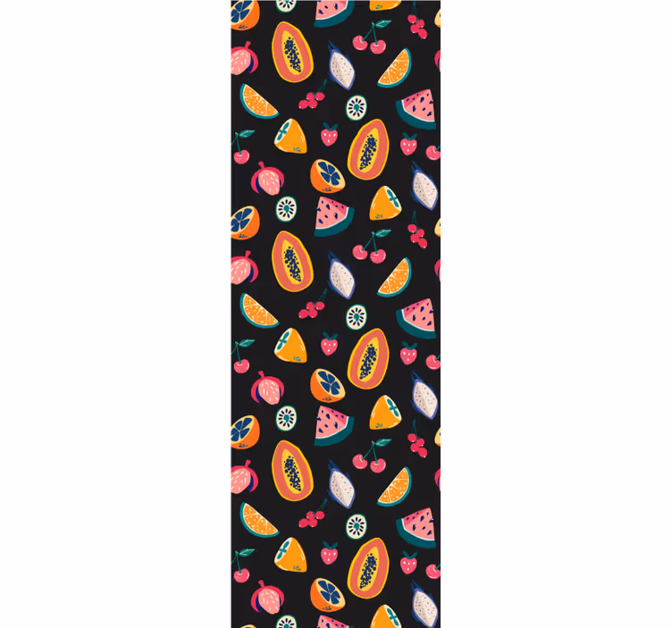 Fruity patterns roller blind for kitchen window - TenStickers