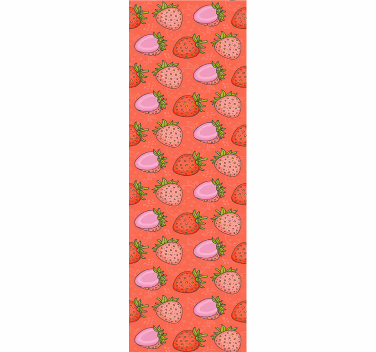 Strawberry delight roller blind for kitchen window - TenStickers