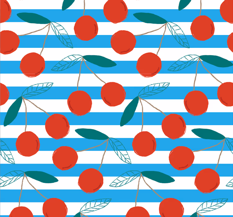 Roller blind for kitchen window abstract fruit design - TenStickers