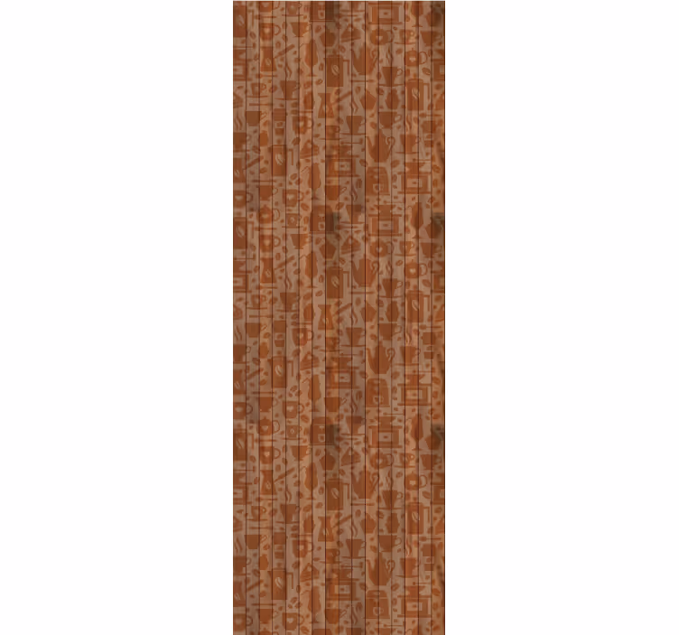 Roller blind for kitchen window with café designs - TenStickers