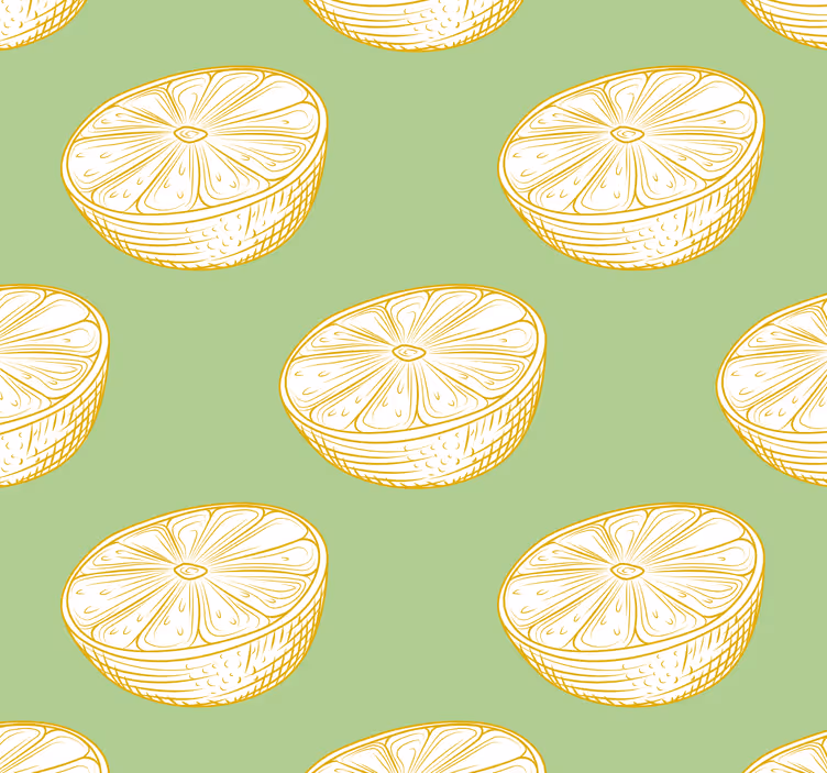 Roller blind for kitchen window with citrus design - TenStickers